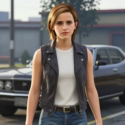 “Emma Watson in style of GTA5”