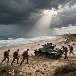 the pope storming omaha beach during ww ii