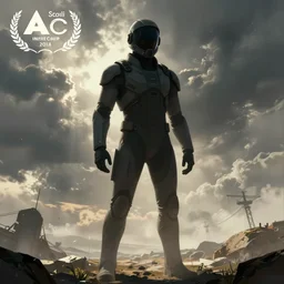 concept art, stylized silhouette, super exaggerated proportions, concept design, sketch, male, science fiction suit, helmet, by ryan gitter