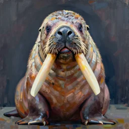 david hockney portrait of a walrus