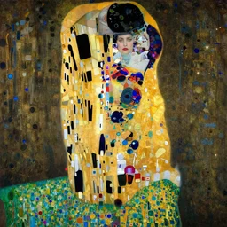 portrait of sigourney weaver by klimt