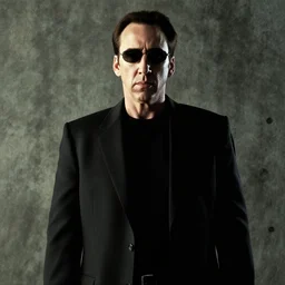 nicholas cage as neo from matrix