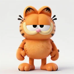 lofi bioshock steampunk garfield portrait, Pixar style, by Tristan Eaton Stanley Artgerm and Tom Bagshaw.