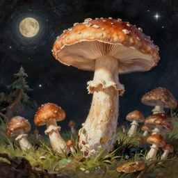 mushrooms digesting the universe, 8 k