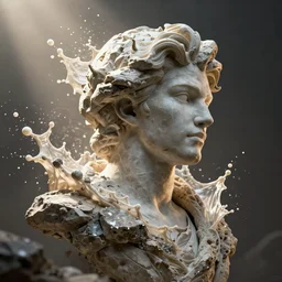amazing portrait of a human made of rock, deiv calviz, splash art, natural light, elegant, intricate, fantasy, atmospheric lighting, by greg rutkowski, league of legends splash art, hd wallpaper, ultra high details