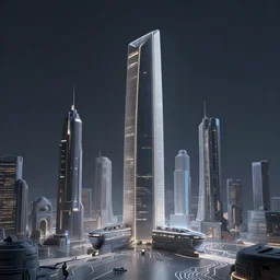 minimalist city lights neon circuitry cinematic scifi render of a 3 d sculpt of'tyrell corporation headquarters'military tron john harris subway tunnel hoover dam'aircraft carrier tower'megalithic tower structure city, beeple, halo, star wars, ilm, star citizen, halo, mass effect, high tech industrial, artstation unreal, 4 k, 8 k, hd