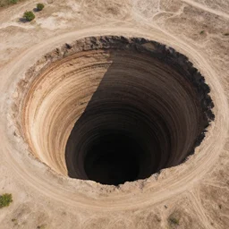 award-winning aerial view photo of enormous mile-wide sinkhole opening up in the middle of New York City. National Geographic photo. Magazine cover photo. CNN Photography. Highly detailed, photographic, cinematic, dramatic.