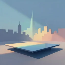 🌈 🛰 abstract city flat by atey ghailan and edward hopper
