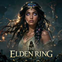 beautiful cinematic fantasy poster, a beautiful princess goddess like princess jasmine with flowing illuminated hair, beautiful glowing galaxy eyes, wideshot ultrawide angle epic scale, hybrid from The Elden Ring and art direction by Darius Zawadzki ;by artgerm; wayne reynolds art station; cinematic quality character render; low angle; ultra high quality model; production quality cinema model;