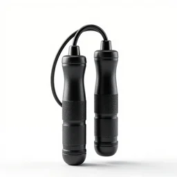 luxurious jump rope, stylized 3d render, isolated on a pure white background, centered, entire object in frame, sharp focus, soft studio lighting