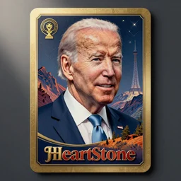 joe biden as a heartstone card
