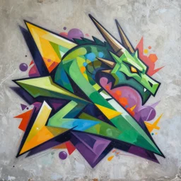 Haku Dragon Profile Picture by Sachin Teng, asymmetrical, Organic Painting , Matte Painting,  geometric shapes, hard edges, graffiti, street art,:2 by Sachin Teng:4