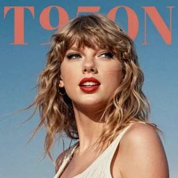 “Taylor Swift portrait, color vintage magazine illustration 1950”