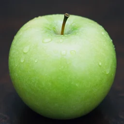 a beautiful photo of a green apple, Kodak TRI-X 400