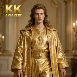 a ultra high definition photo of god wearing a golden coat, amazing, 8 k, award winning