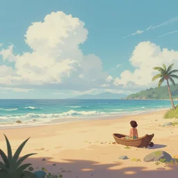 digital matte fantasy dreamy beachscape, artstation, behance, 8 k by anne geddes