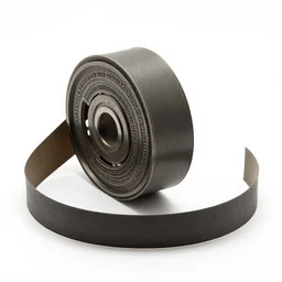 wrought iron typewriter ribbon, commercial catalog photo, isolated on a pure white background, centered, entire object in frame, sharp focus, soft studio lighting