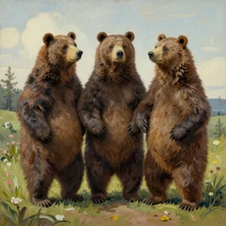 the bearenstein bears, painted by zdzisław beksinski