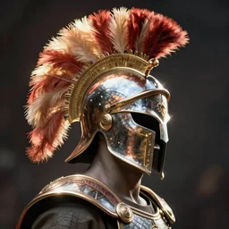 spartan warrior helmet plume