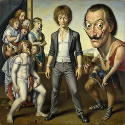 akira by james jean and salvador dali and shusei nagaoka, oil on canvas, exquisitely intricate details, surrealism, neoclassicism, renaissance, hyper realistic, ultra detailed, cell shaded, 8 k