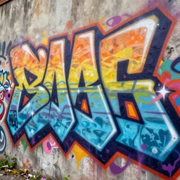 graffiti wall closeup, highly detailed, digital painting, trending artstation, concept art, illustration, cinematic lighting, vibrant colors, photorealism, epic, octane render