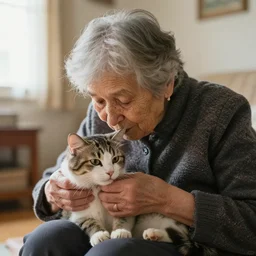 an old woman who has swallowed a while cat