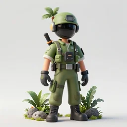 utopia realistic jungle tower soldier avatar style 8k