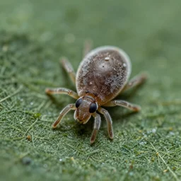 a microscopic photo of a dust mite