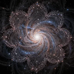 intricate hyper stock photo, unsplash transparent fractal, galaxy in the background, intricate detail, elegant, hyper realistic, ultra detailed, octane render, volumetric cinematic lighting, 8 k post - production