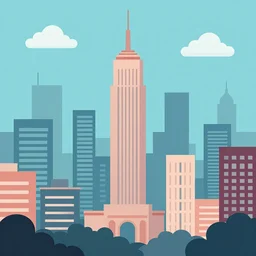 city landscape in vector illustration style