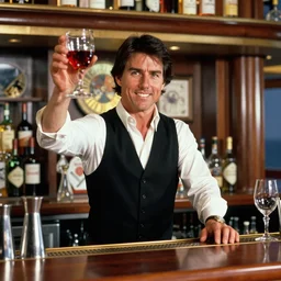 tom cruise working as a bartender on the love boat, 1 9 8 0