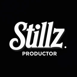 stylized typography producer logo for stillz
