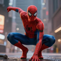 spiderman in a christmas style spider suit, 8 k photo, portrait, dynamic lighting, fantasy concept art, trending on art station, stunning visuals, creative, cinematic, ultra detailed, comic strip style