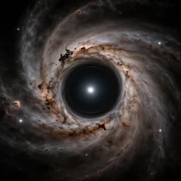 massive a black hole, great attactor, gravitational lens, Hubble photograph