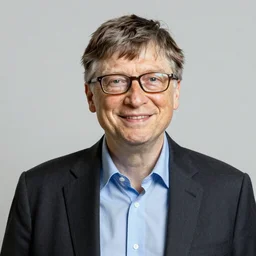 a caricature of bill gates