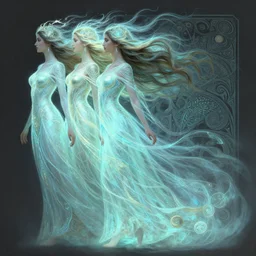 side profile painting, maya ali, wind sorceresses, gloomhaven, luminescent, fantasy, intricate, elegant, highly detailed, luminescent, octane render aesthetic, matte painting concept art, sharp focus, illustration, art by lawren harris and a. j. casson, artgerm and greg rutkowski and alphonse mucha