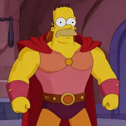 film still of captain he - man in the simpsons movie