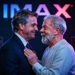 bolsonaro e lula are gay and married lgbt glow darkness dramatic neon, sharp focus, octane render, imax