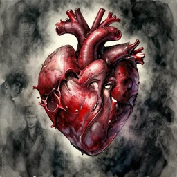 portrait, A briar heart, watercolor, dramatic lighting, cinematic, establishing shot, extremely high detail, foto realistic, cinematic lighting, pen and ink, intricate line drawings, by Yoshitaka Amano, Ruan Jia, Kentaro Miura, Artgerm, post processed, concept art, artstation, matte painting, style by eddie mendoza, raphael lacoste, alex ross