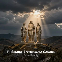 the moment at which the unity and the trinity separated, creating our false reality