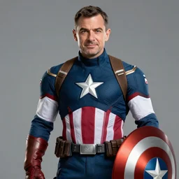 mr. bean as captain america