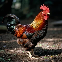 a photo of a giant mutant rooster ham in its natural habitat, kodak ektachrome e 1 0 0 photography