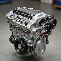 photograph of a honda k series engine