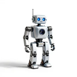 modular wind-up robot toy, clean 3d render, octane render, isolated on a pure white background, centered, entire object in frame, sharp focus, soft studio lighting