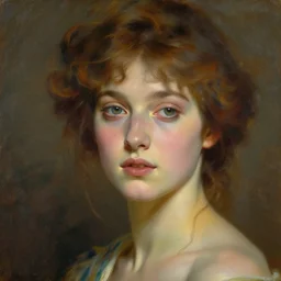 a beautiful painting of a woman portrait, art nouveau, artstation