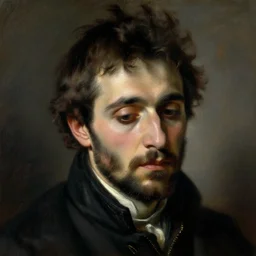 Portrait of a sad man, by Sorolla