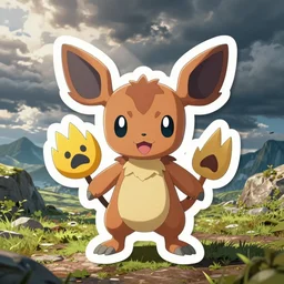 cute miss mascot noacier noacier ferrothorn pokemon sticker art, cronobreaker, beeple game icon