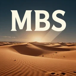 mbs in the dessert, album cover design illustration digital art