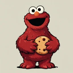 ( ( ( ( ( 1 9 7 0 s cookie monster. muted colors., ) ) ) ) ) by jean - baptiste monge,!!!!!!!!!!!!!!!!!!!!!!!!! chrome red