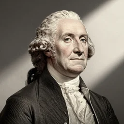 George Washington grinning